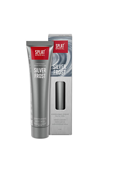 Splat Special Silver Frost Aktif Gümüş Beyazlatıcı Jel Florürsüz Diş Macunu 7...