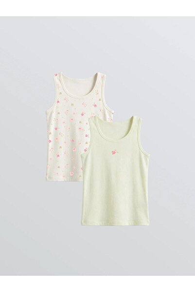 LCW STEPS Floral Girl's Undershirt 2-Pack (S6)