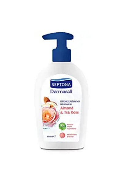 Septona Dermasoft Săpun Lichid de Mâini cu Migdale și Trandafir, 400 ml