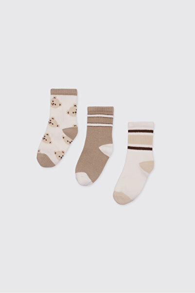 Panço Baby Boy Beige Socks