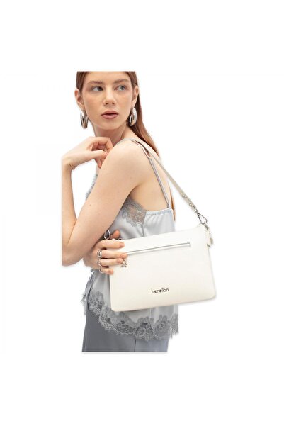 Benetton Bnt_1818 18X24X4 Kol Sı Beyaz Kadın Çanta