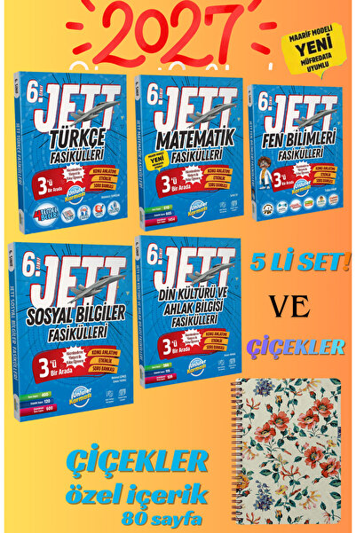 Ünlüler Karması 2026 2027 ünlüler JETT Fasikülleri- Türkçe-Matematik-Fen-Sosy...
