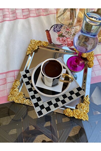 Rose Atelier Bursa Damalı Kokteyl Sunum Peçetesi - 1 adet
