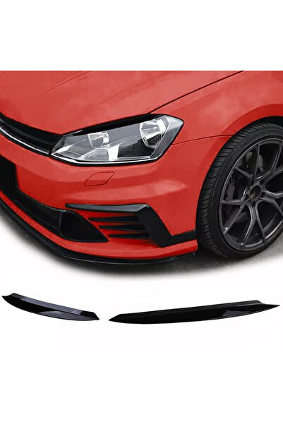 CΑRΝΕR Φρύδια Προβολέων για VW Golf 7 12-21 Μαύρο Γυαλιστερό  "Evil Eye " 2 Τ...