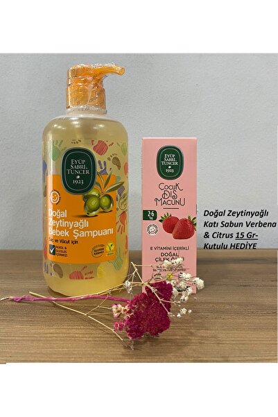 Eyüp Sabri Tuncer Special Shampoo for Babies and Strawberry Extract Toothpast...