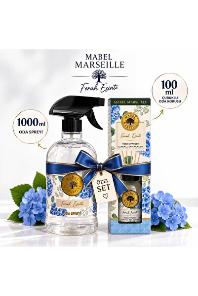 Luxury Ferah Esinti Çubuklu Oda Kokusu 100 ml + Ferah Esinti Oda Spreyi 1000 ml