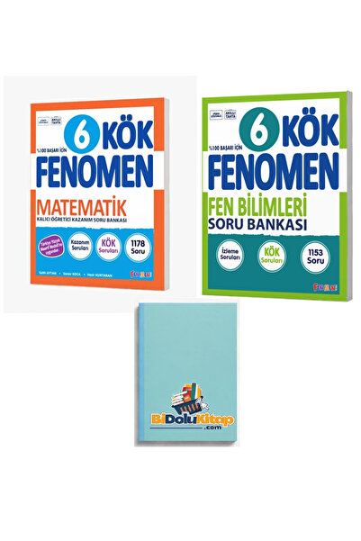 Fenomen Yayıncılık Fenomen 6 KÖK FEN BİLİMLERİ - MATEMATİK Soru Bankası (DEFT...