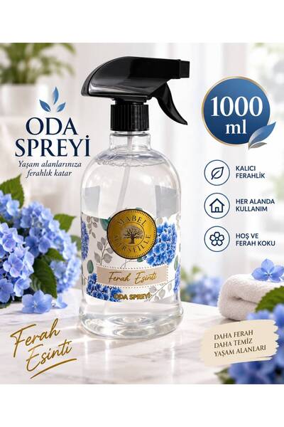 Mabel Ferah Esinti Oda Spreyi 1000 ml Uzun Süre Kalıcı Ferah Koku