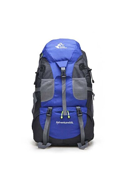 Jolly Solid Outdoor Hiking Backpack Blue/Black