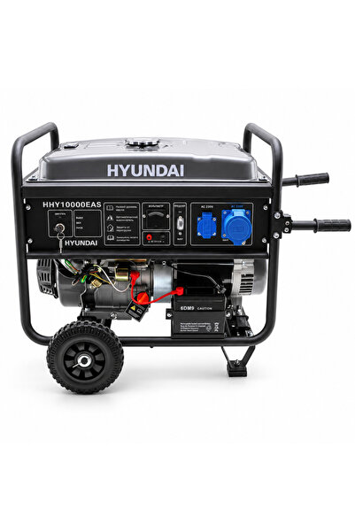 Hyundai HHY10000EAS 8,5 kW / 10,6 kVA Benzinli Jeneratör – Marşlı, Monofaze, ...