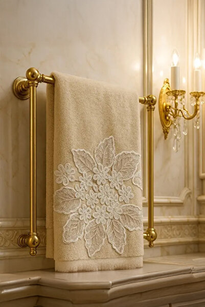 iselahome Cerine Velvet Towel Cappicuno-Hand&Face Towel 50&90