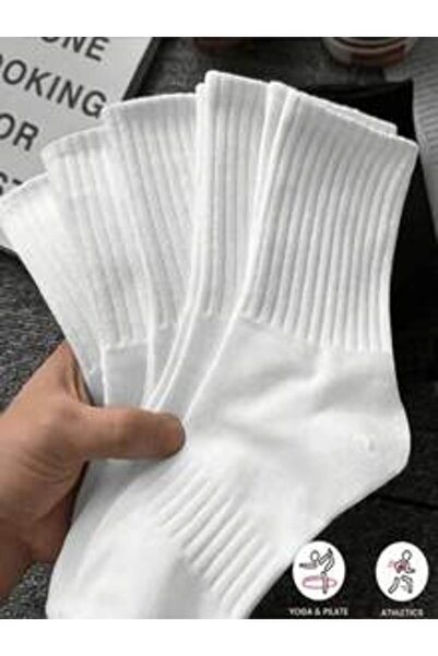 NO BRAND 24 Pairs of Multicolor Knitted Women's Socks Medium Tube Sports Socks