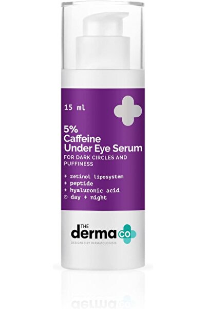 The Derma Co سيروم تحت العين بنسبة 5٪ كافيين لعلاج الهالات السوداء والانتفاخ ...