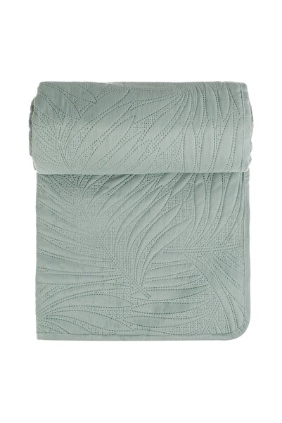 OEM Cuvertura cu Doua Fete Verde Menta Model Frunze 160x230cm