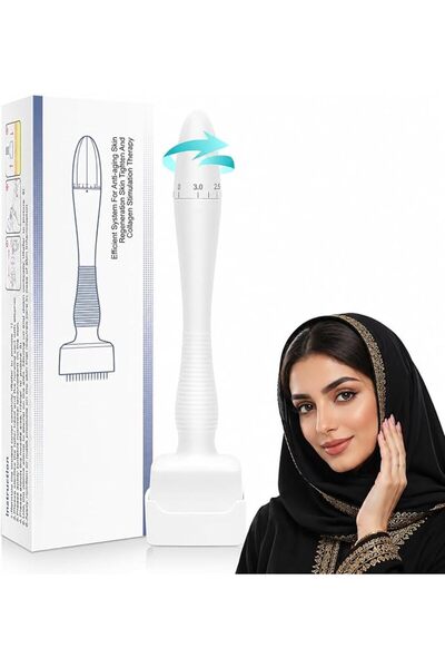 LOVNOV Derma Stamp for Face and Beard, Adjustable Microneedling Derma Stamp 0...