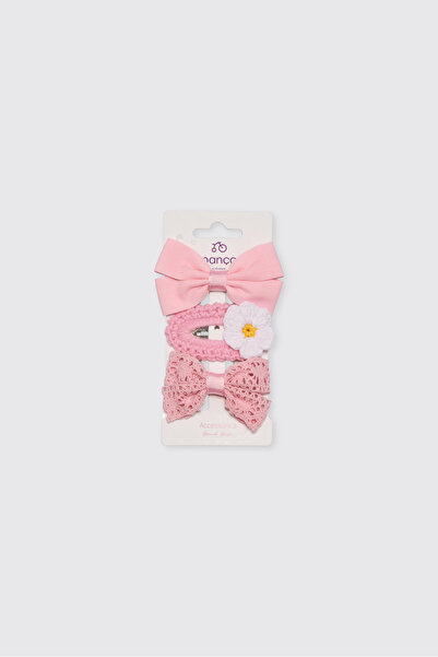 Panço Girl's Pink Buckle Set