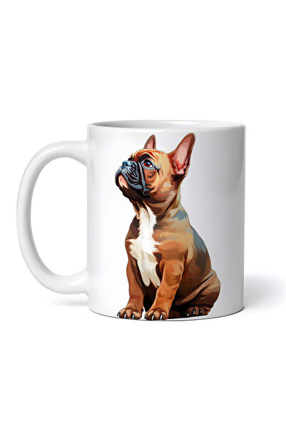 INOVATIX Personalized White Mug, Bulldog Dog, Inovatix®. 330ml