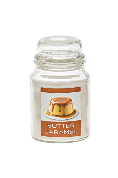 OEM Lumanare Parfumata Alba cu Aroma Butter Caramel In Recipient cu Capac Ø9....