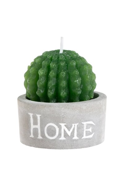 OEM Lumanare de Vara 3D Cactus in Ghiveci Gri Home Ø4.5x5cm