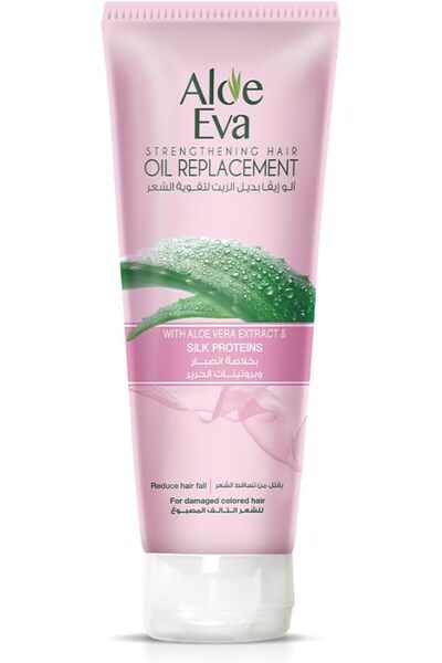 Aloe Eva زيت تقوية الشعر بديل الألوفيرا وبروتينات الحرير، 250 مل