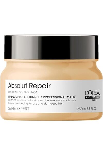 L'ORÉAL لوريال بروفيشنال، قناع الشعر أبسولوت ريبير، قناع للشعر الجاف والمجعد،...