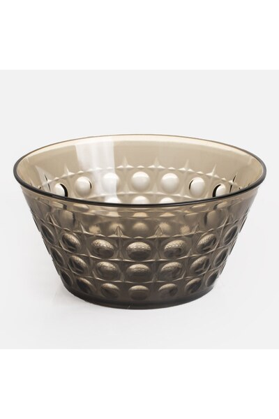 OEM Embossed plastic bowl 700ml brown-nude