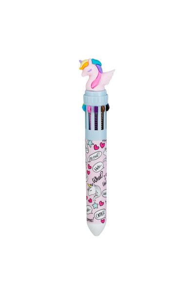 OEM Pix Roz Unicorn cu 10 Mine de Cerneala Colorata 3 Modele