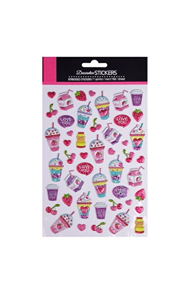OEM Autocolante 3D cu Model Inghetata Donuts Smoothies - 46buc
