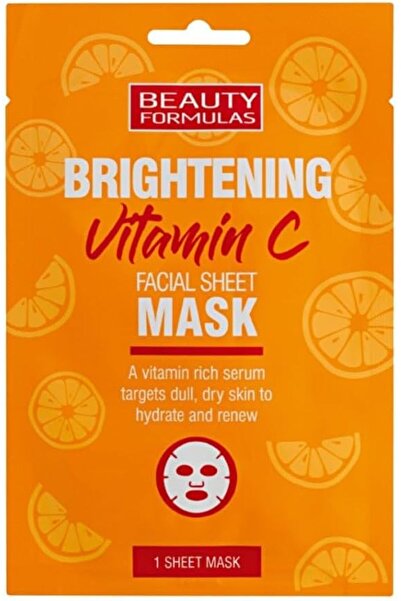 BEAUTY FORMULAS قناع ورقي للوجه بفيتامين سي لتفتيح البشرة
