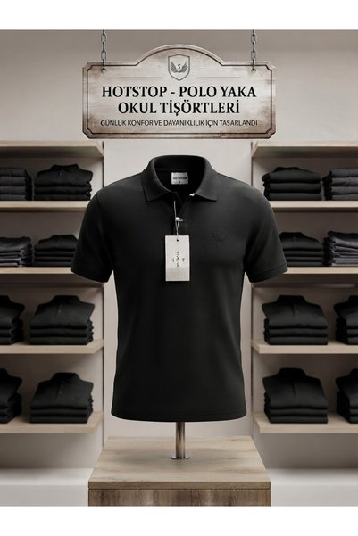 ATKGİYİM Polo Collar School T-Shirt - Casual Comfort and Durable Fabric Design