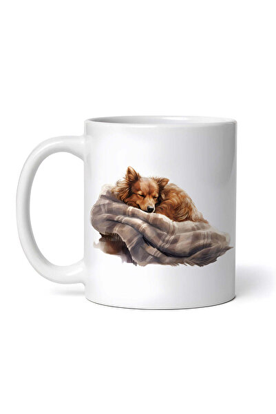 INOVATIX Personalized white mug, Chihuahua dog sleeping on blanket, INOVATIX®...