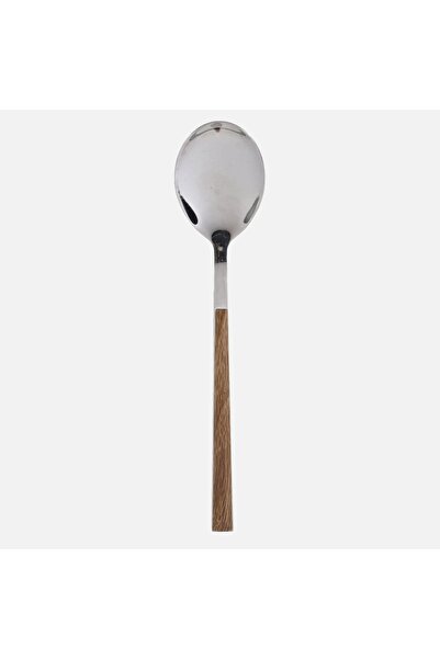 OEM Stainless Steel Spoon with Wood Effect Handle 21cm