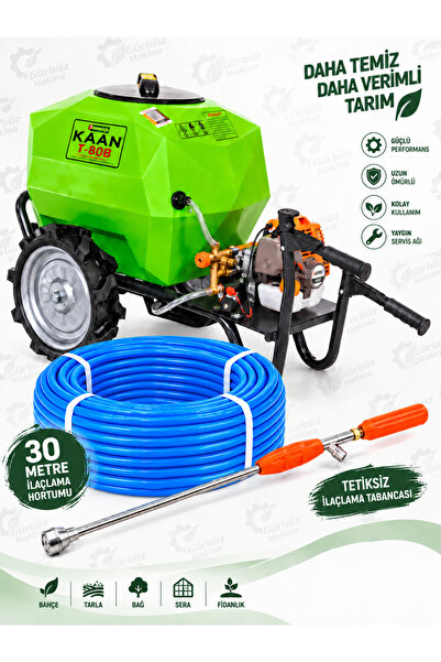 Kaan T-80B İlaçlama Makinesi 2T + 30 Metre Hortum Ve Tabanca