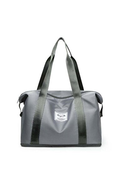 Lang Mu Fashionable Oxford Large-Capacity Shoulder Bag Grey