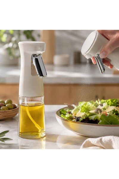 OEM Recipient pentru Ulei cu Pulverizator din Sticla Transparenta cu Capac Be...