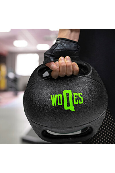 WOQES Çift Tutacaklı Slam Ball Sağlık Topu Ağırlık Topu 6KG