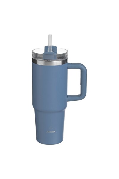 OEM Pahar Termos din Otel Inoxidabil Albastru cu Maner 900ml