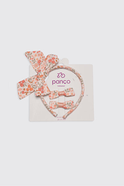 Panço Girl's Ecru Crown-Clasp Set