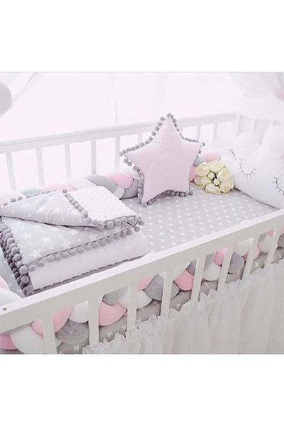 Generic Braided Crib Bumper Knot For Corner Safety
