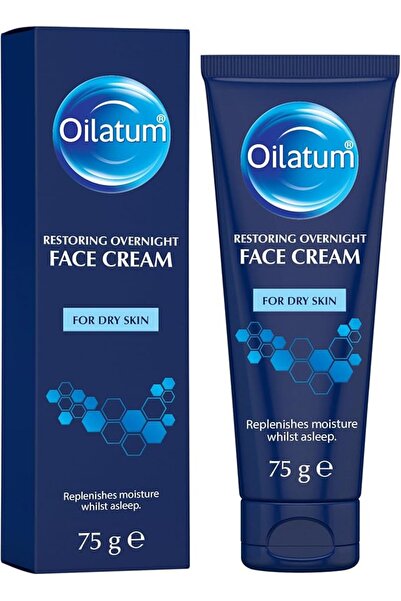 Oilatum Restoring Overnight Face Cream 75g, for Dry and Sensitive Skin, Rich ...