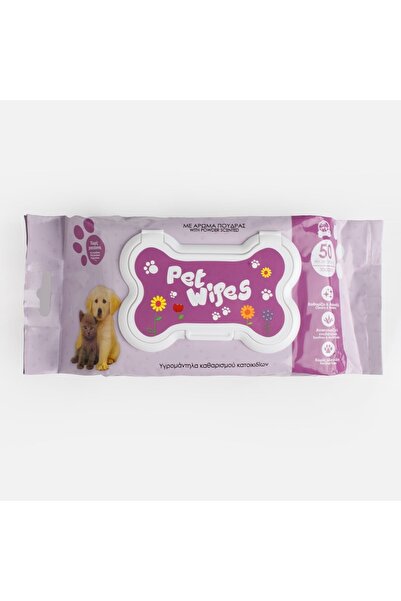 OEM Servetele Umede cu Aroma de Pudra pentru Animale de Companie - 50buc