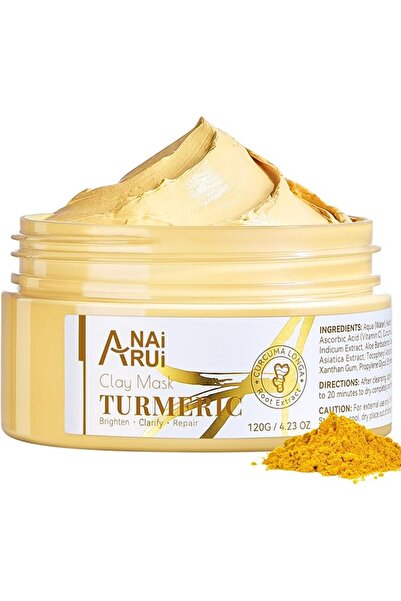 ANAI RUI Turmeric Vitamin C Face Mask – Deep Cleansing Clay Mask for Dull Ski...