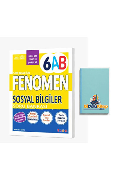Fenomen Yayıncılık FENOMEN 6 SOSYAL BİLGİLER (A-B) SORU BANKASI (DEFTER HEDİYE)
