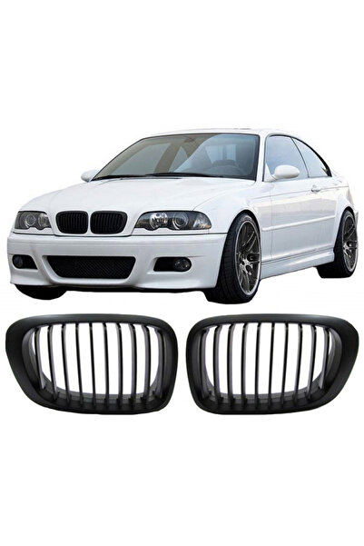 CΑRΝΕR Καρότσες Σχάρας για BMW 3 E46 99-03 Κουπέ/Κάμπριο Μαύρο Ματ με 10 Ρά