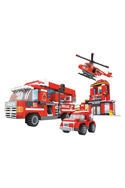 OEM Cuburi de Constructie Statie de Pompieri (709 piese)