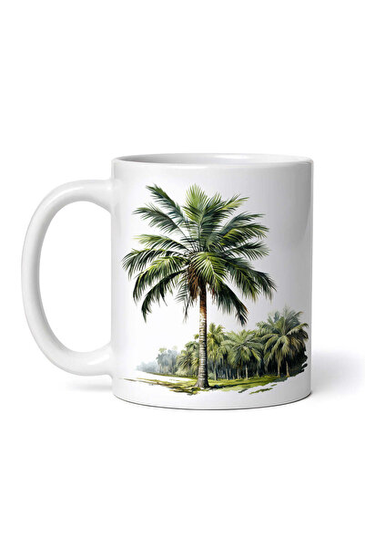 INOVATIX Personalized white mug, Palm forest, INOVATIX®. 330ml