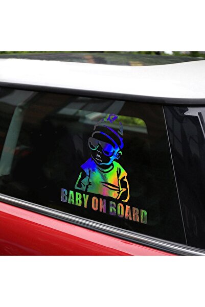 OEM Autocolant Auto Baby On Board 12.5x14cm