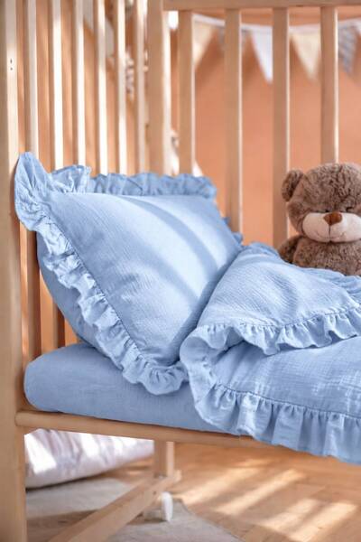 H&C COOLBOY H&C Cool Boy Baby Muslin Bedding Set 4 Pieces 100X150 cm with She...