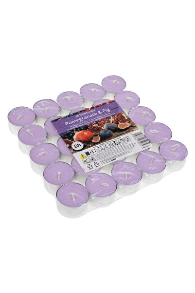 OEM Lumanari Parfumate Duble Lila cu Aroma Rodie & Smochine Ø3.5x2.5cm - 25buc