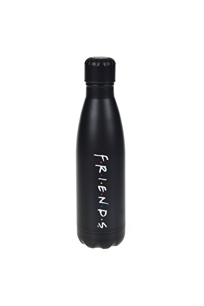 OEM Friends Matte Black Stainless Steel Insulated Bottle 500ml